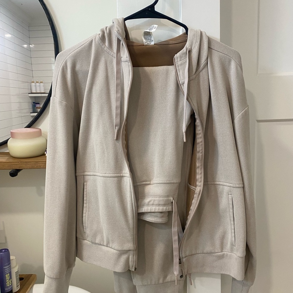 Reebok Women's Cream Bomber Jacket